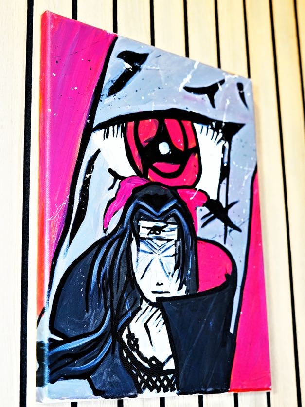 “Red Eye Syndicate” Original 1-of-1 Anime Pop-Art Canvas