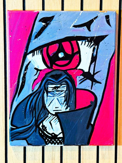 “Red Eye Syndicate” Original 1-of-1 Anime Pop-Art Canvas